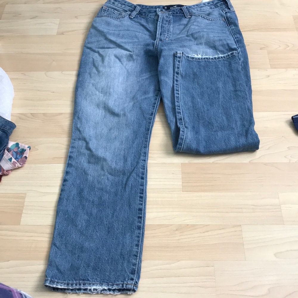 High rise denim